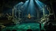 Underwater grotto theater with mermaid costumes aquatic play mesmerizes