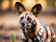 African Wild Dog in the Kruger National Park, South Africa.