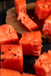 juicy and fresh pieces of red watermelon