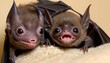 A Cute Baby Bat Snuggled Up Against Its Mother Upscaled 4