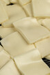 melting white chocolate to make a chocolate product