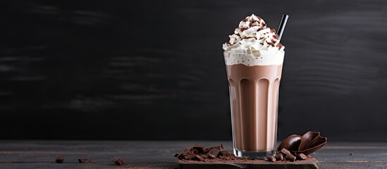 Sticker - Chocolate milkshake with whipped cream and chocolate