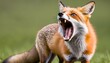 A Fox With Its Mouth Open Calling Out Upscaled 3
