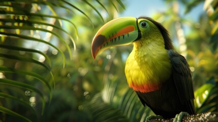 Keel Billed Toucan from America 