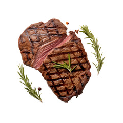 Wall Mural - grilled meat on a plate