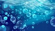 underwater background blue air bubbles abstract