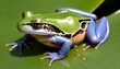 A Frog With Its Skin Slick And Shiny With Moisture Upscaled 4