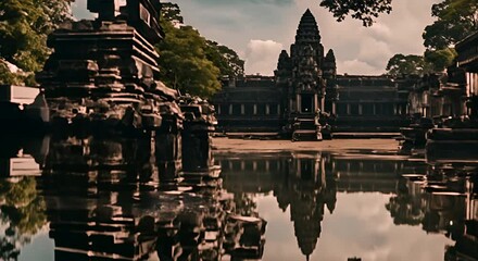 Wall Mural - Angkor ruins.