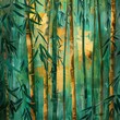 Bamboo Trees in Forest