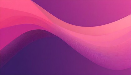 Poster - abstract colorful minimalistic banner geometric background for design with smooth waves and color transitions from purple to pink generative