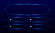 © StarGraphic - Quiz game or intellectual challenge contest template. Quiz blue neon. TV show or trivia game. Vector illustration.