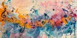 Abstract music concept background art. 