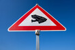 German road sign: amphibians