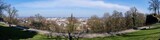 Fototapeta  - panorama of the city of Bielefeld in North Rhine-Westphalia, Germany seen from the Sparrenburg Castle