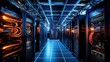 © Damian Sobczyk - Depict a state of the art data center with rows of server racks, cooling systems, and redundant power supplies