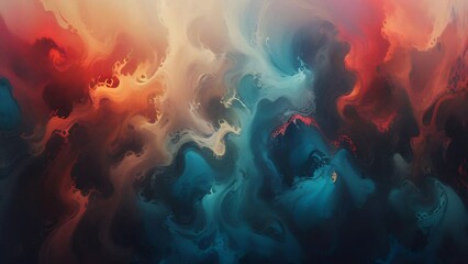 Wall Mural - header banner intro with colors moving abstract beautiful pattern fog unique