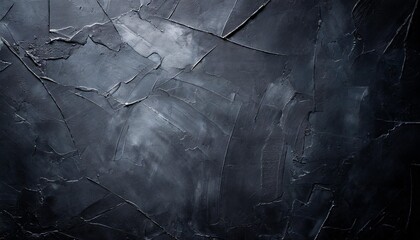 Wall Mural - creepy background dark black cement concrete texture with scratches