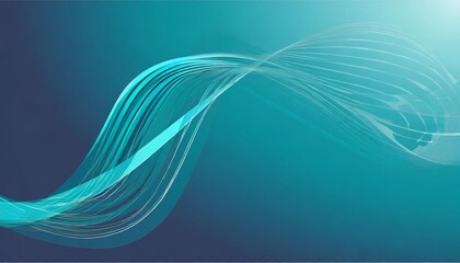 Wall Mural - abstract blue background smooth wave creative line modern design