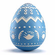Marble Blue with white Easter egg