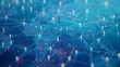 Global business social network on blue background 32k, full ultra hd, high resolution