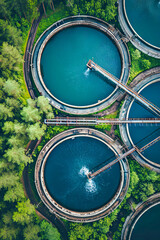 Aerial View of Water Treatment Plant