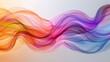 © starush - A colorful abstract background with waves of different colors, AI