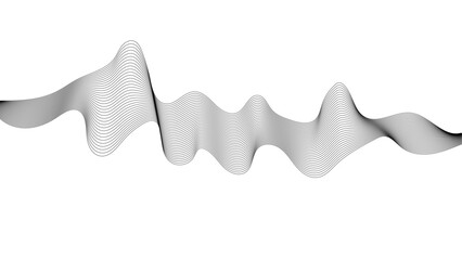 Wall Mural - abstract wave line for banner, wallpaper background with wave design. abstract business wave curve l
