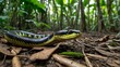 python snake in a jungle