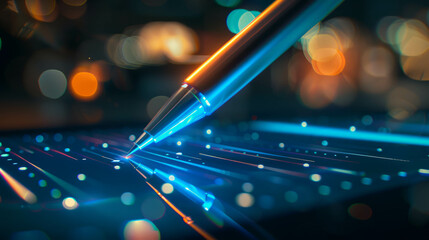 this high-resolution image showcases the precision and dynamism of the interaction, illuminated by b