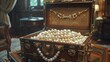 Glittering Riches: A Bountiful Collection of Precious Pearls, Dazzling Diamonds, and Gleaming Gold