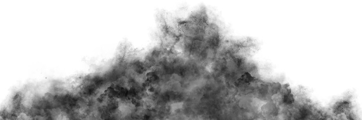 Wall Mural - Black smoke clouds