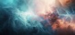 3d photorealistic photorealistic blue and orange space nebula