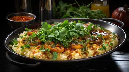 Canvas Print - Delicious Risotto on the table