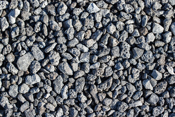 Texture of small slag stones, background.