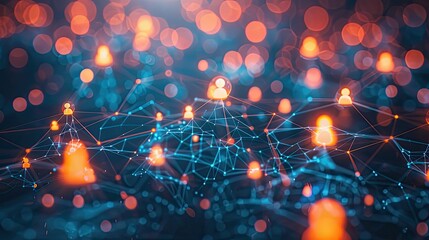 Technology Network Background, Generative AI 