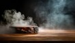 Ethereal Essence: Product Backdrop with Cinematic Smoke and Text Space