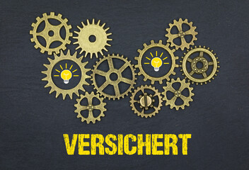 Sticker - versichert	