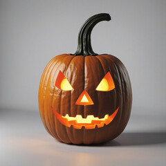 jack o lantern isolated on a transparent background colorful background