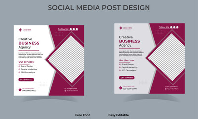 Sticker - Business Social Media Post Design, Social media post design. Digital marketing Post design, unique social media post design, Eye catching design, Modern design. Social media post Design template