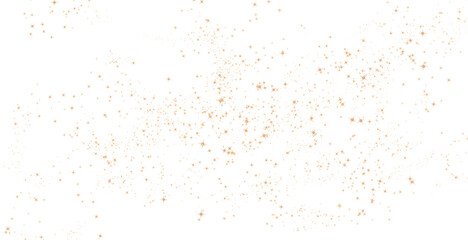 Wall Mural - glittering gold strars dust particles seamless on transparent background. gold stardust sparkles. sp