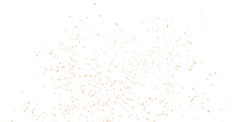 Wall Mural - glittering gold strars dust particles seamless on transparent background. gold stardust sparkles. sp