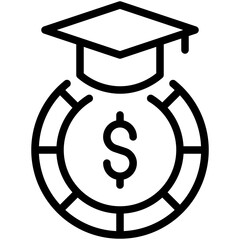 Sticker - scholarship icon