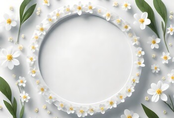 Wall Mural - frame of flowers