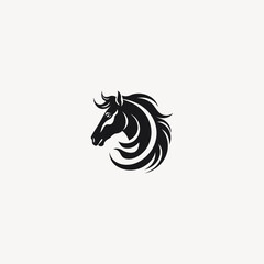 Wall Mural - Horse logo design icon vector template
