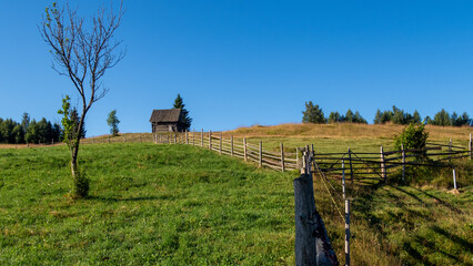 Wall Mural - Old Farm in the carpathians of Romania