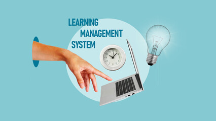 Learning management system LMS the Educational concept