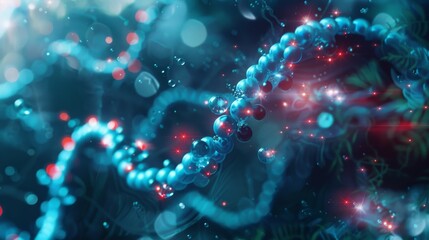 DNA molecule. medical background