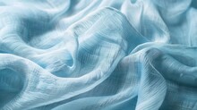 Abstract Background And Texture Of Soft Fabric Or Textile Material Of Pale Blue Color