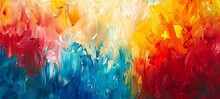 Abstract Art Painting. Modern Technique Of Impressionism. Print The Template. Generative Ai