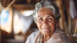 Elderly woman with a gentle smile and warm presence